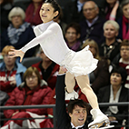 Yuko KAVAGUTI & Alexander SMIRNOV(RUS)　Programme court
EOS-1D X EF400mm F2.8L IS II USM、F3.2、1/1250sec、ISO3200
(c)M.Sugawara／JapanSports