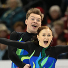 Julia ZLOBINA / Alexei SITNIKOV(AZE)　Programme court
EOS-1D X EF300mm F2.8L IS II USM、F3.5、1/1250sec、ISO3200
(c)M.Sugawara／JapanSports