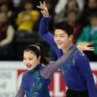 Maia SHIBUTANI / Alex SHIBUTANI(USA)　Programme court
EOS-1D X EF300mm F2.8L IS II USM、F3.5、1/1250sec、ISO3200
(c)M.Sugawara／JapanSports